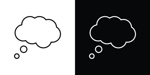 Dream cloud icon design elements pack. Vector symbols for UI Designs