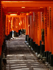 japanese shrine in kyoto japan