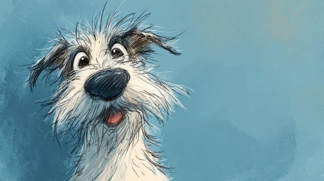 cute doodle dog wallpaper