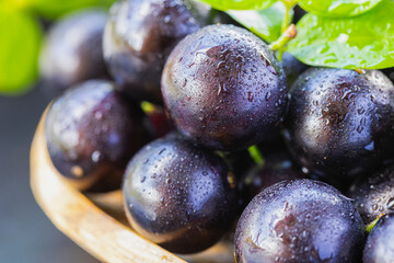 Exotic and delicious Jaboticaba fruits, a fruit of Amazonian origin