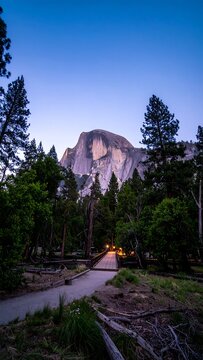 Path to Granite Dome at Dusk