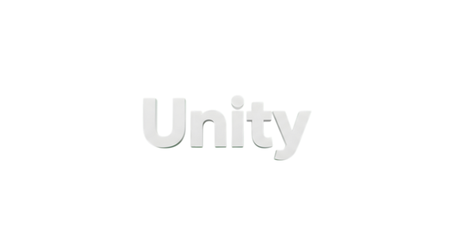 Modern Unity logo graphic, perfect for game development projects, virtual reality experiences, and interactive design resources, creative tech branding projects