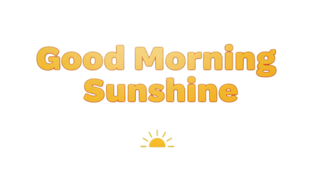 Brighten Your Day with a Positive Good Morning Sunshine Message, perfect for social media posts, greeting cards, and sharing positive vibes