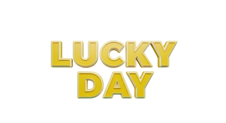 Celebrate a Lucky Day with this Optimistic Design, Perfect for Promotions, Events, and Adding a Touch of Fortune to Any Project, Bold and Cheerful
