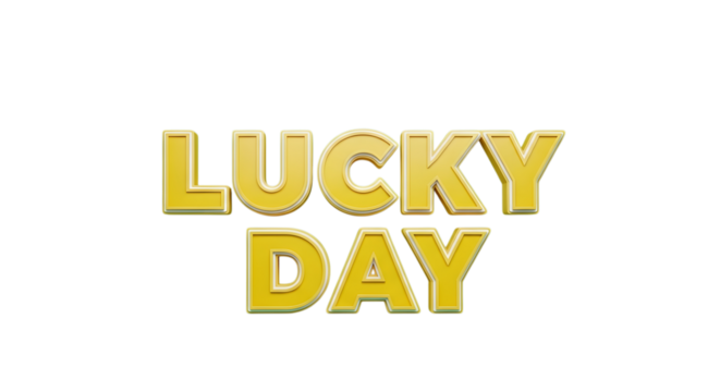 Celebrate a Lucky Day with this Optimistic Design, Perfect for Promotions, Events, and Adding a Touch of Fortune to Any Project, Bold and Cheerful