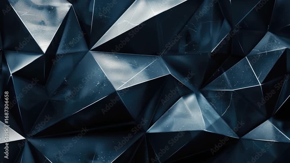 Poster close-up view of a unique triangular wall texture