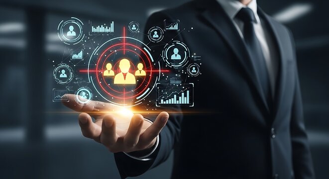 Capturing the essence of teamwork and collaboration within a digital framework, this visual highlights how corporate strategy leverages predictive analysis for success