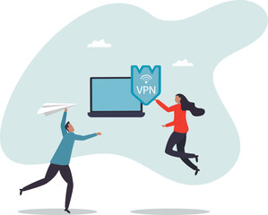 VPN virtual private network, security protection for internet access, technology or firewall encryption to protect computer network,about a man and his life.