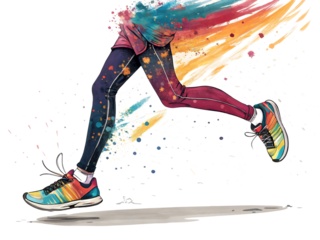 roller skating  illustration isolated on white background. PNG Transparent file type with high definition quality And vibrant color grading Available.