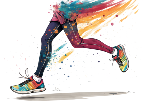 roller skating  illustration isolated on white background. PNG Transparent file type with high definition quality And vibrant color grading Available.