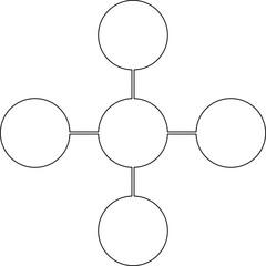 Linear arrangement of dots connected by thin contour lines forming a structured path.