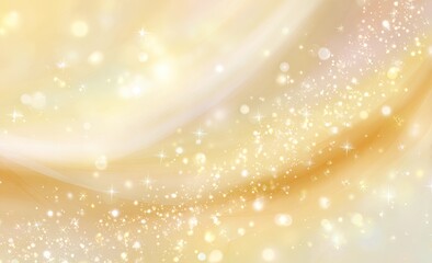 Soft, golden abstract background with glowing particles