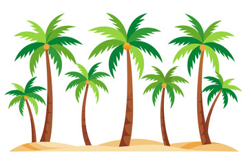 palm trees on the beach