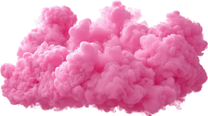 Pink Fluffy Cloud Abstract Background