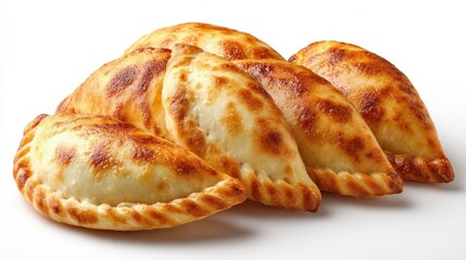 Pile of Freshly Baked Empanadas on White Surface