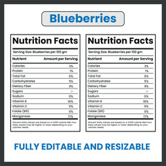 Blueberries Fresh Organic Fruit Clipart