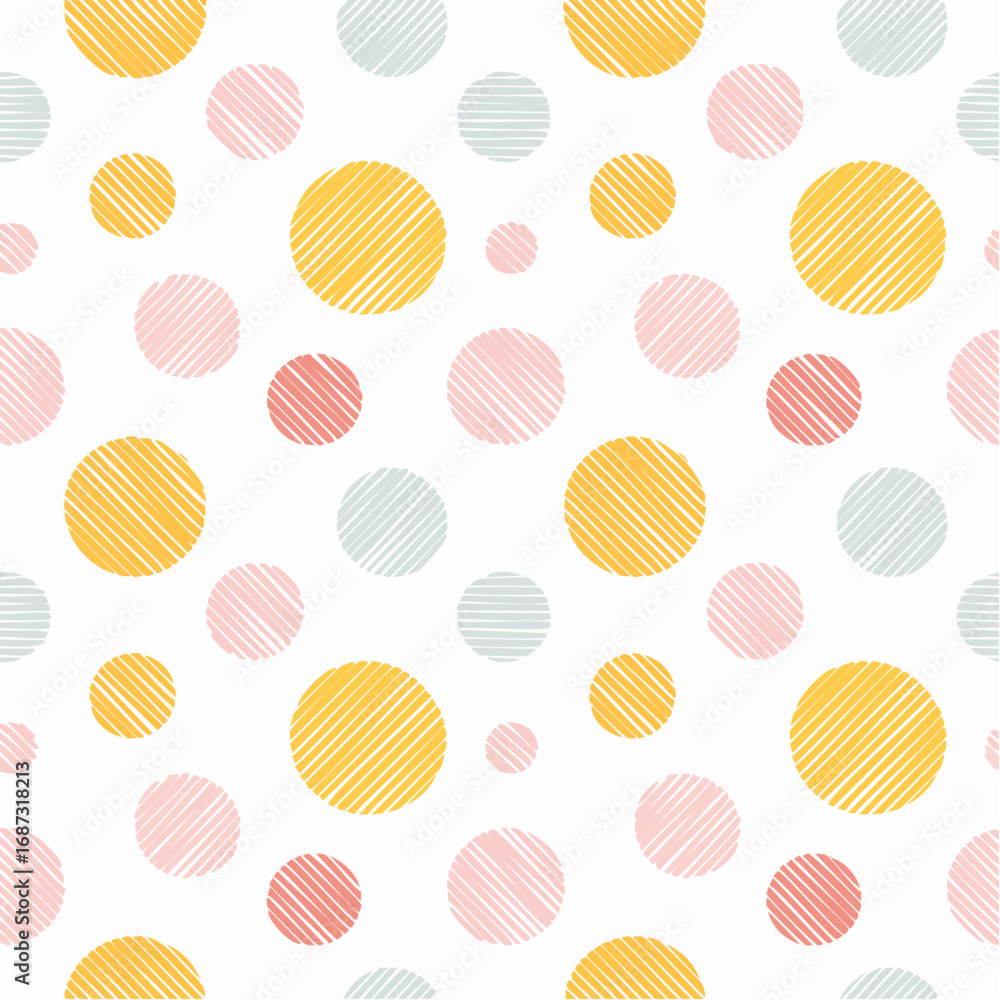 Poster yellow background with circles and lines 4