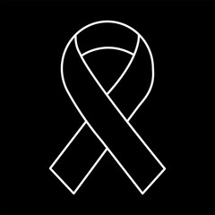 Charity Ribbon icon. Vector icon design