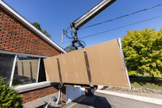 Livraison de panneaux en placopl&acirc;tre