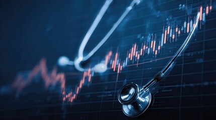 Fototapeta premium Medical Analysis of Market Trends.