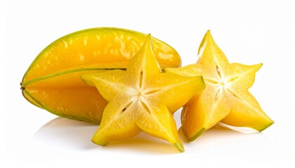 slice of pineapple on white