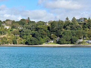 View of city of Auckland from the water