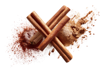 Cinnamon sticks and powder blend
