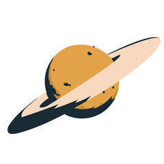 vector illustration of Saturn © Siriwarin