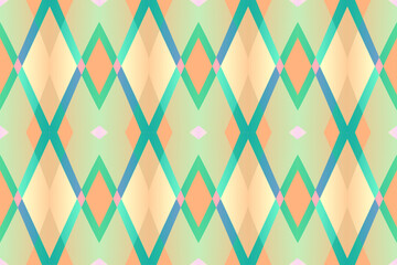 Fototapeta premium Seamless flannel colourful glow aesthetic abstract gradient line art shape wallpaper background pattern 