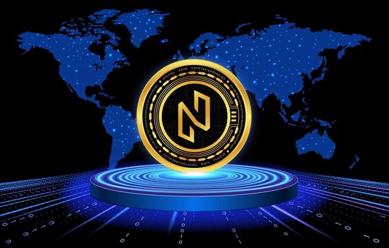 images of the nuls logo on a digital background. 3d illustrations.