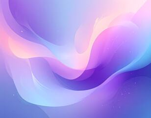 Dreamy abstract background featuring modern fluid wave design. Purple and blue gradient light effect creates serene and elegant wallpaper for any presentation or creative concept