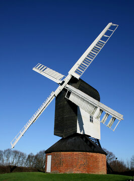 Mountnessing Post Mill, built 1807, near Brentwood, Essex, England