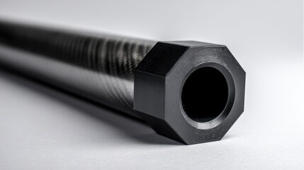 Beautiful photo of our primary product is a 36 inch poster tube with a 4.5 inch exterior diameter, made of smooth abs plastic on the inside and a gloss carbon fiber layer on the.