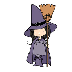 little girl with a flower