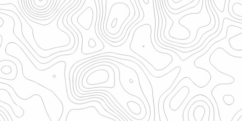 Abstract minimal vector topo map creative discovery White wave grid stripe line map topography. vector geographic contour mounted map background.	