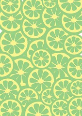 Seamless pattern lemon green, summer background