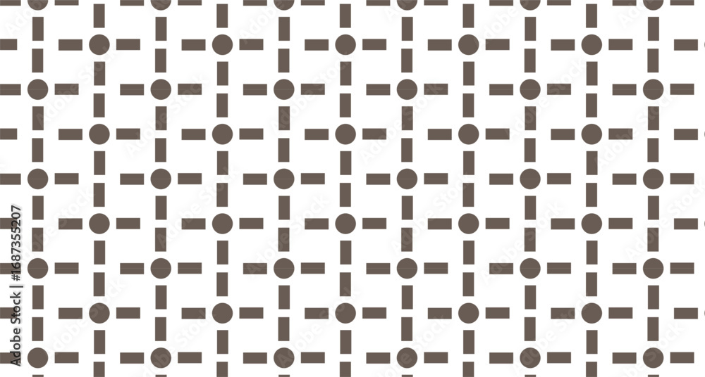 Aufkleber geometric circle and rectangle pattern vector background for modern design and abstract art, seamles