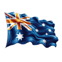Australian flag waving (2)