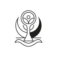 Abstract Minimalist Nature Logo Design