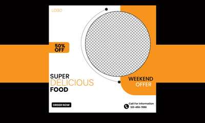 social media food post design