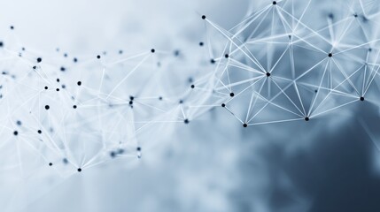 abstract network connection nodes lines