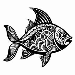 fish on a white background