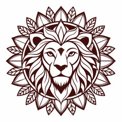 lion head vector illustration