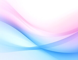 Naklejka premium Abstract smooth curves in light pastels