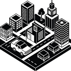 vector illustration of city