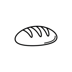 Bread Loaf Icon for Bakery, Artisan Food, Cooking, and Breakfast Design