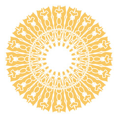 Gold islamic mandala design pattern background