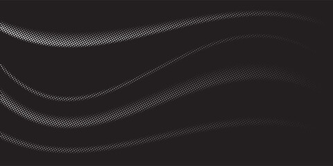 Abstract white particle background. Flow wave with dot landscape. Digital data structure. Future mesh or sound grid. Pattern point visualization.