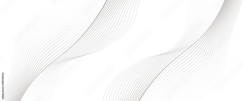 Poster vector abstract line wave curve lines with flowing particles future technology concept