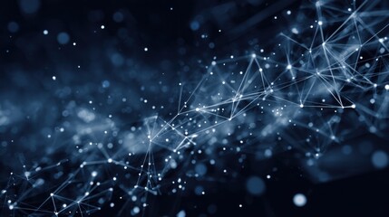 Fototapeta premium glowing network dark background connections